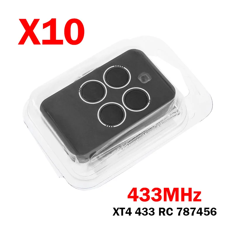 

10-20PCS XT4 433 RC 787456 433MHz Garage Remote Control for XT4 433 RC 787452 787453 787454 Garage Door Opener