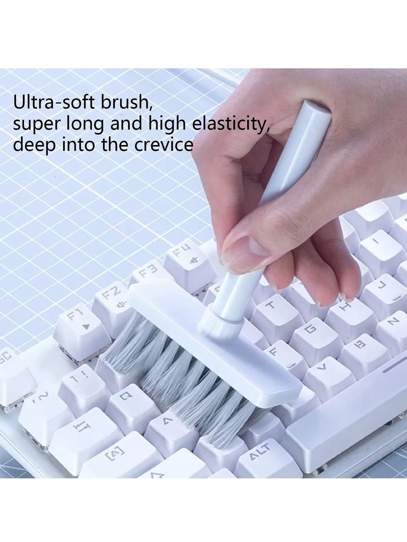 5-in-1 Multifunctional Keyboard Cleaning Brush, Computer Headphone Cleaning Tool, Keyboard Cleaning and Keycap Removal Kit