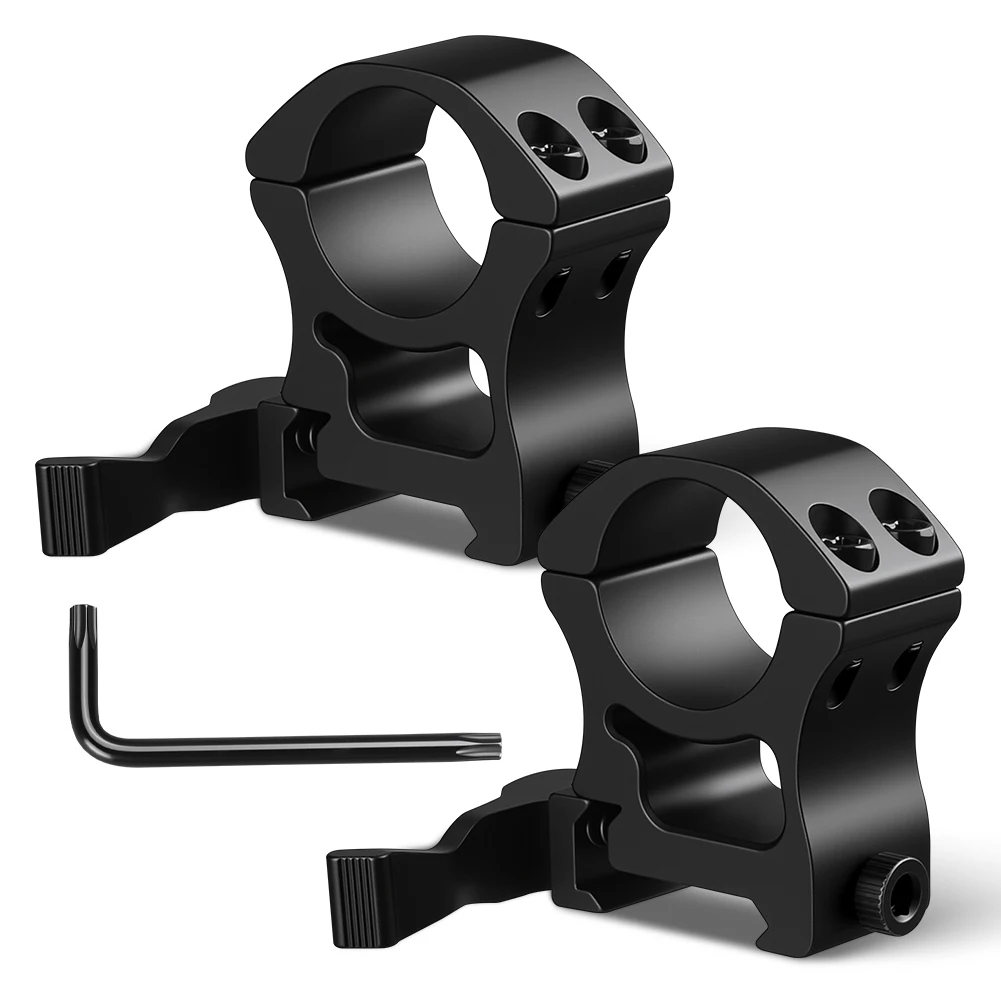 UniqueFire 2Pcs K23-3 QD Quick Release Aluminum 20m Mount for Dia 25.4mm Tube Hunting Riflescope Picatinny Rail Mount Ring