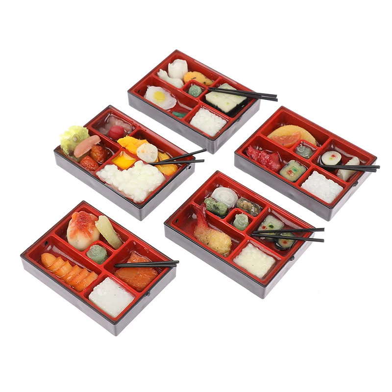 Maison de poupée 1:12, boîte de restauration rapide japonaise, ensemble de saké de riz avec baguettes