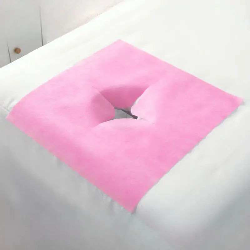 Gesichtslochabdeckungen für Massagetische, 100 Stück, atmungsaktive Einweg-Gesichtspads aus Vliesstoff für Spa, Salon, Tattoo und Schönheitssalon – Detail 13