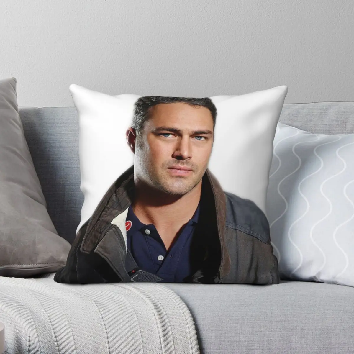 Chicago Fire Kelly Severide Square Pillowcase Polyester Linen Velvet Printed Zip Decor Throw Pillow Case Seater Cushion Cover