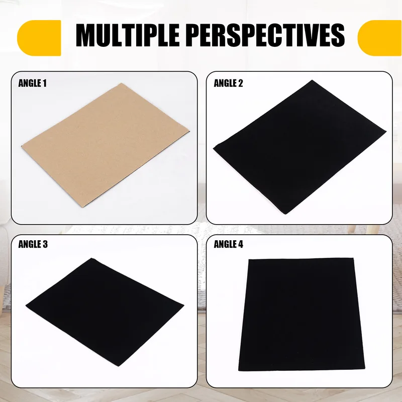 KEKA 10 Uds tela de fieltro autoadhesiva, revestimiento de cajón de terciopelo suave, tela de terciopelo DIY para arte y manualidades joyero forro de fieltro