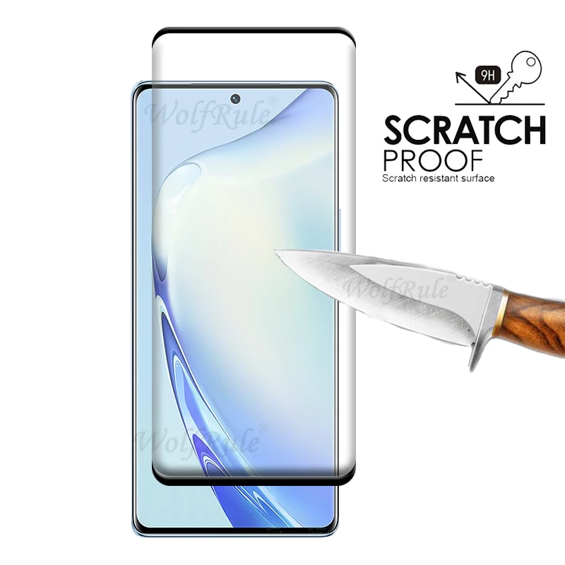 4-in-1 For Vivo V27 Pro Glass For Vivo V27 Pro Tempered Glass 9H Full Curved Film Screen Protetor Vivo V27 Pro Camera Lens Film