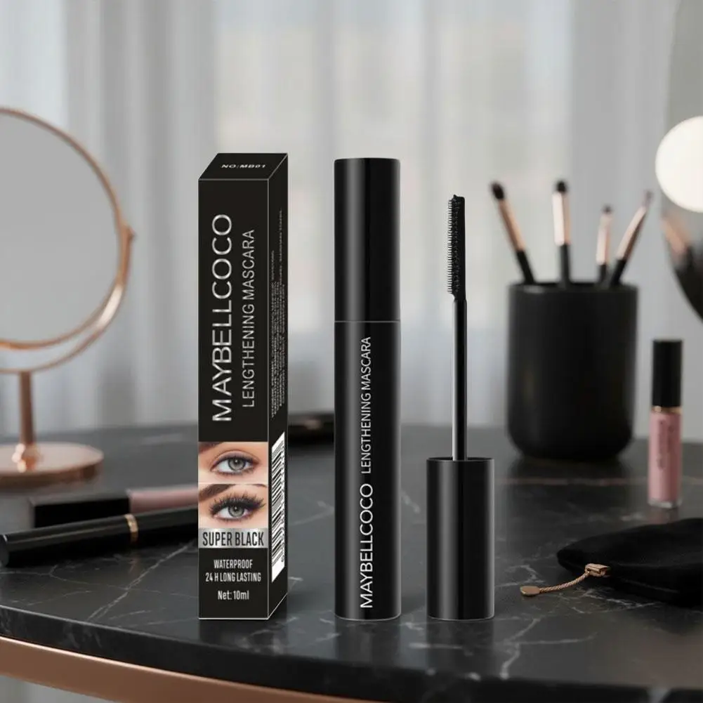 10 مللي بريق ماسكارا الرموش الشباك تمديد ماكياج مقاوم للماء طويلة الأمد يطيل التصميم الأسود ماسكارا مستحضرات التجميل