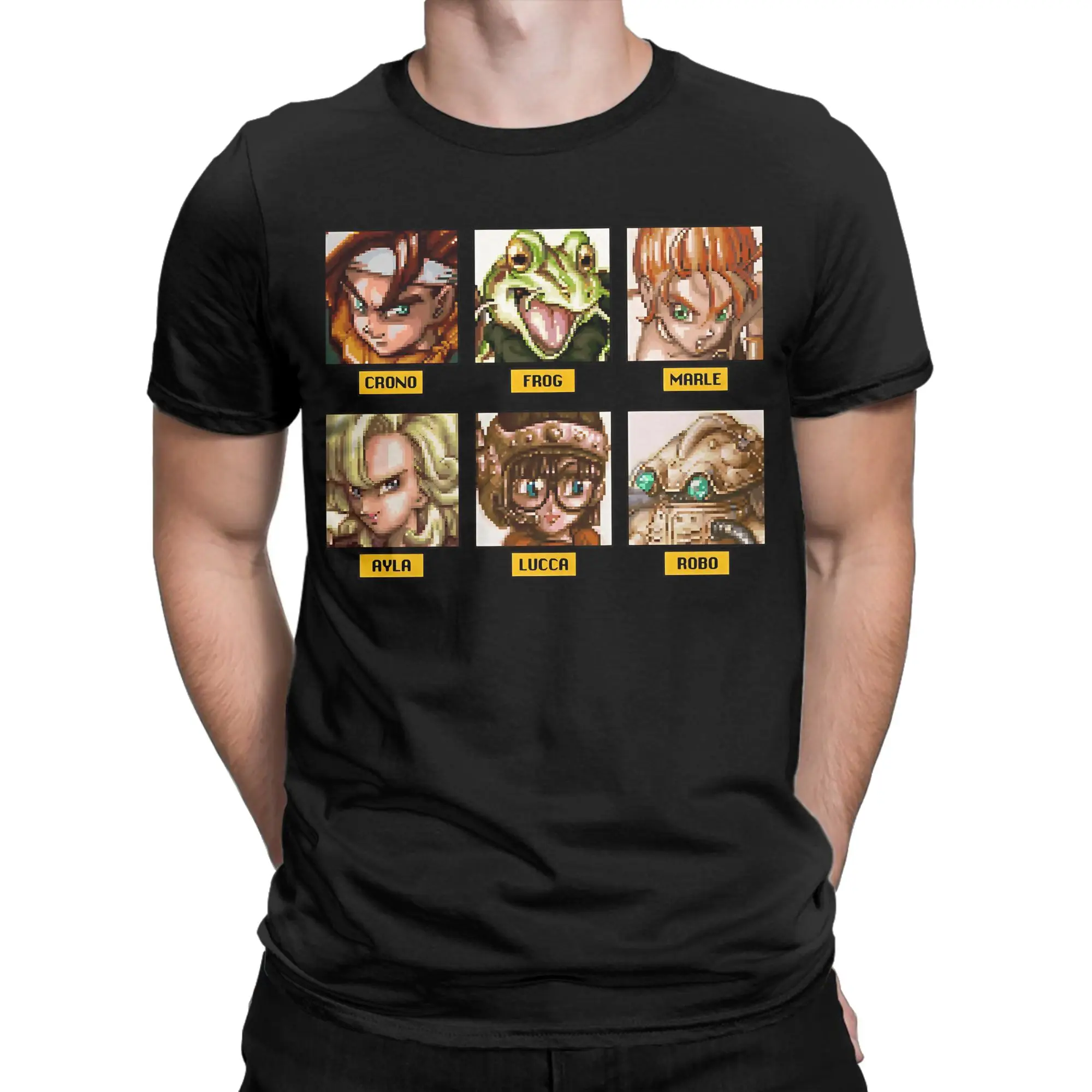 Chrono Team Funny Graphic 100% Cotton T-Shirt Chrono Trigger Tops Tees For Men