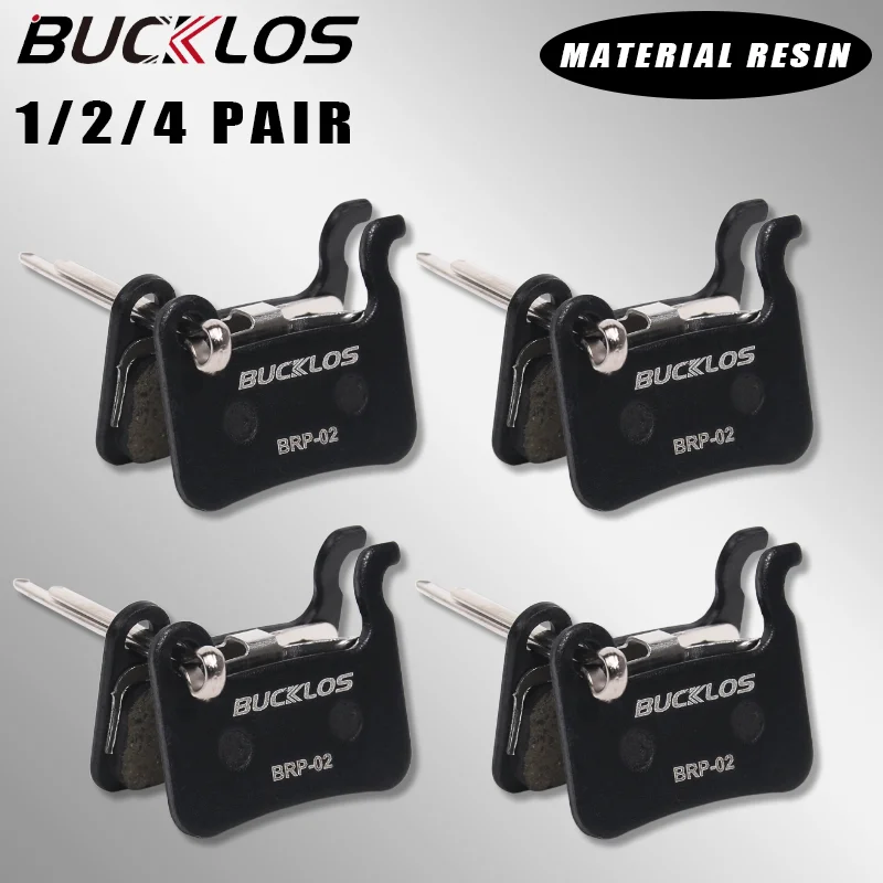 

BUCKLOS Resin Bicycle Brake Pads for SHIMANO M06 M06S M07 M07S A01S Bike Disc Brake Pad Hydraulic Brakes