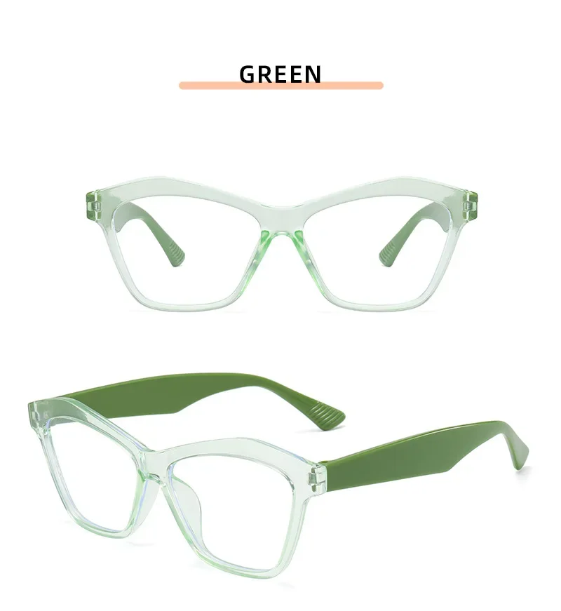 Personalisierte Cat Eye Lesebrille Retro Männer Frauen Klare Linse Presbyopie Brille Blau Licht Blockieren Augenschutz Brillen – Detail 11