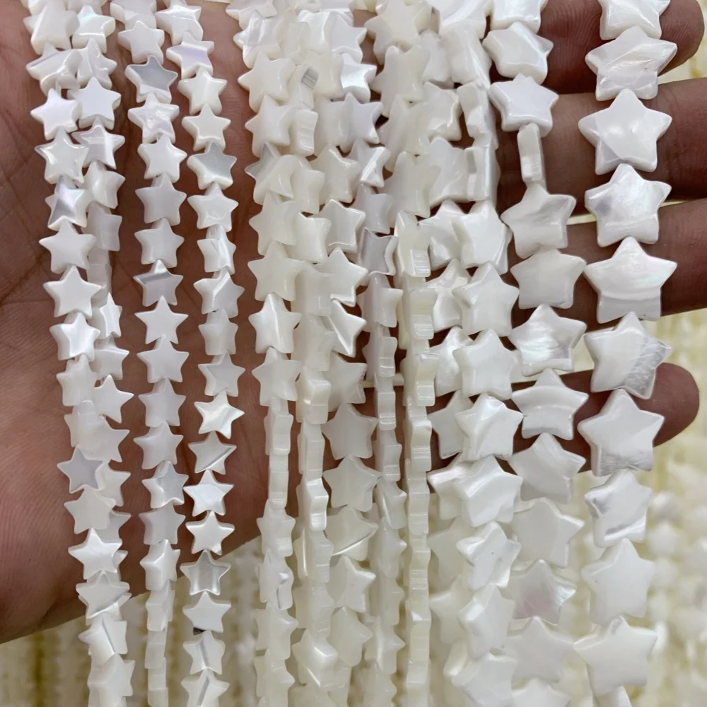 Natural Freshwater Shell Beads Flower Shape Shell Mother Of Pearl Loose Spacer Beads For Jewelry Making DIY Bracelet Necklace15