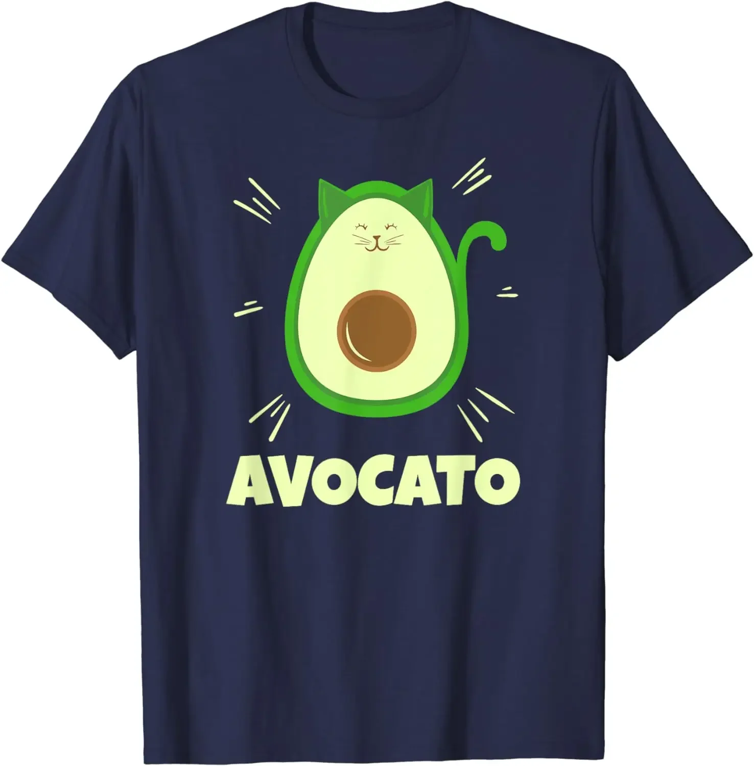 Avocato Funny Avocado Lover Cat Graphic T-Shirt