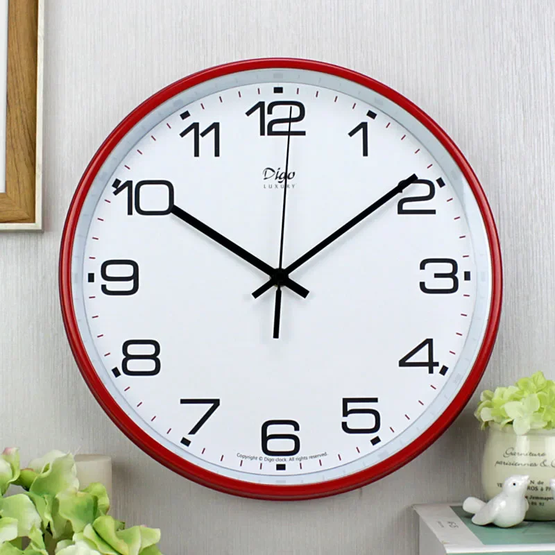 

Living Room Clock Home Modern Wall Clock Simple Bedroom Silent Fashion Wall-mounted Quartz Creative Big Numbers