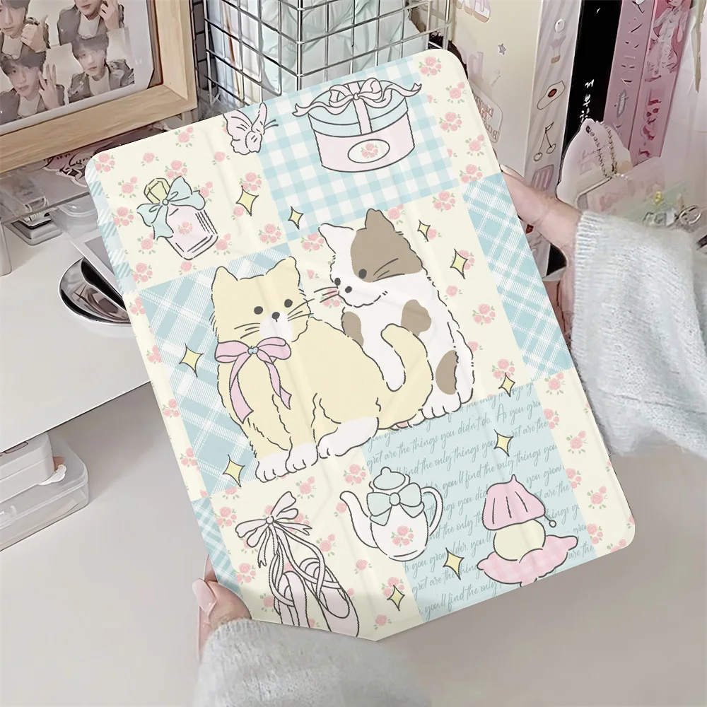 حافظة كرتونية لجهاز iPad Air 5 4 A16 11th iPad Pro 11 12.9 13 M5 10th Gen 10.9 10.2 9th 8th 7th Mini 6 7 حافظة ذكية مع حامل قلم #3