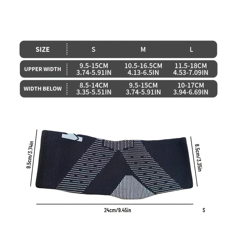 2pcs Ankle Brace Compression Sleeve Injury Recovery Tendon Support Plantar Fasciitis Foot Arch Swelling Heel Spurs Tendonit