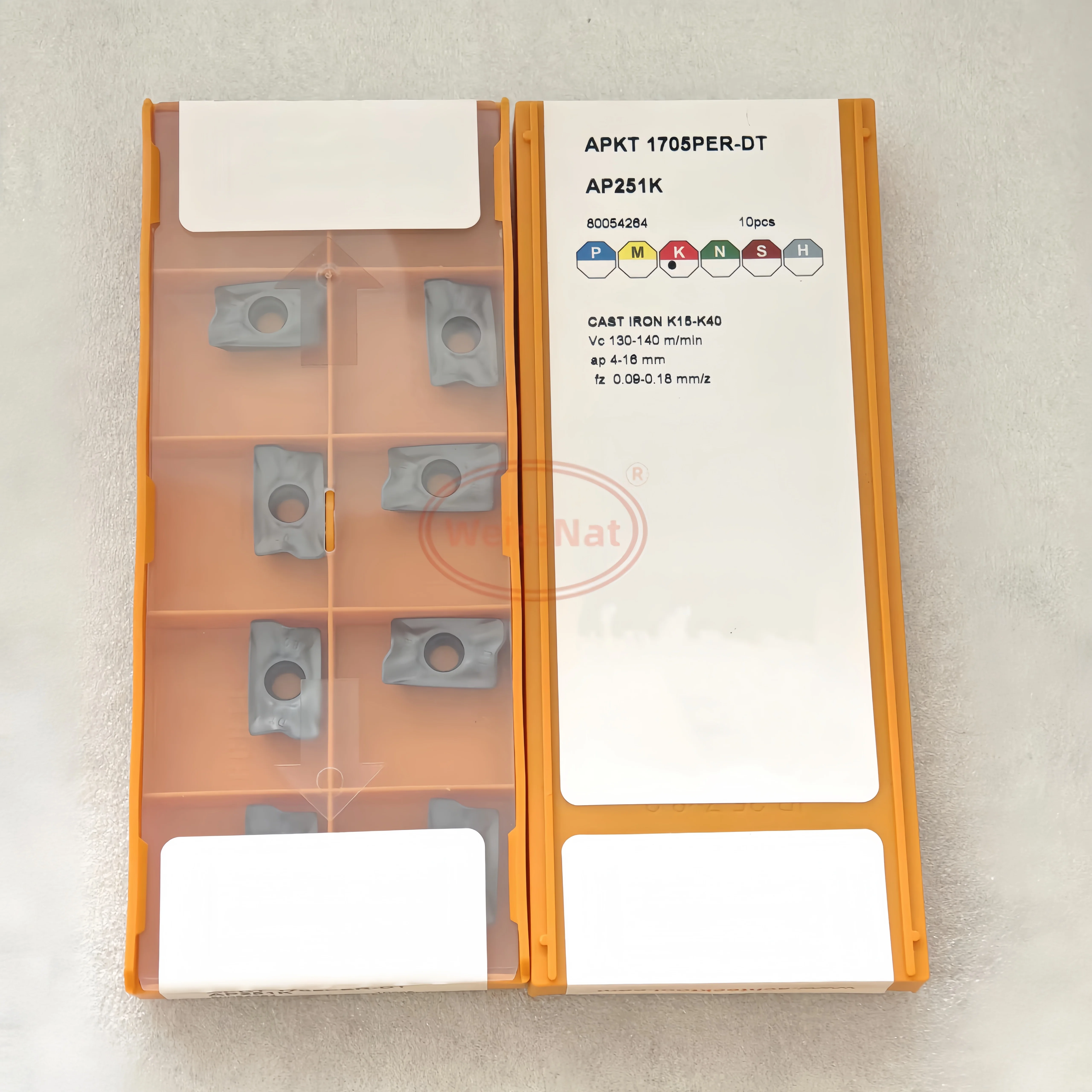 

APKT170516R-DT APKT1705PER-DT AP251K AP301U(N) Carbide Inserts APKT Milling Insert