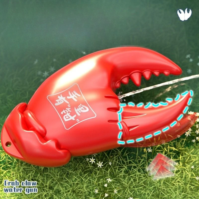 Pistola de agua con garra de cangrejo, juguete divertido, prensa, Mini pistolas de pulverización de agua, lucha contra el agua al aire libre para niños