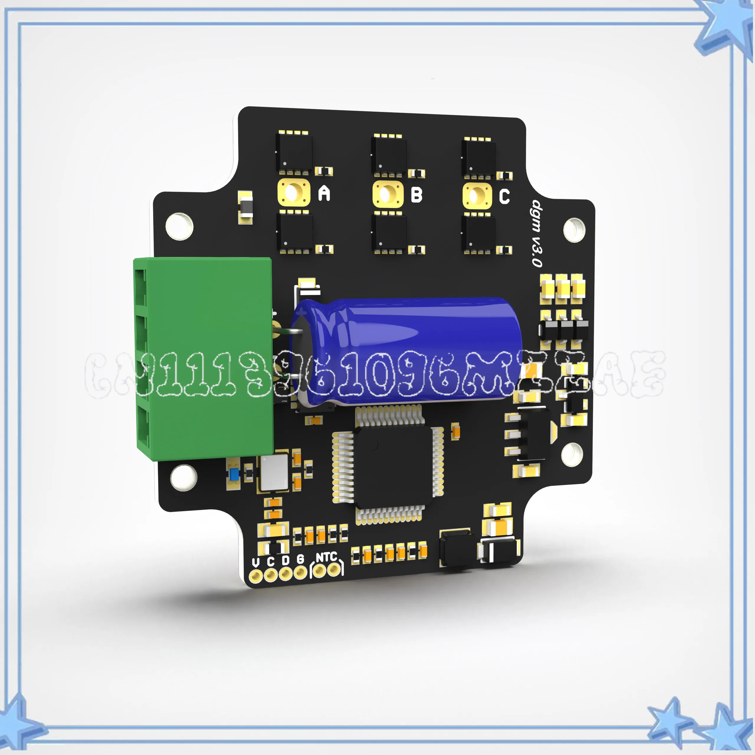 DGM ODrive S1 MIT FOC Open Source Brushless Motor Driver, Integrated Low Voltage Servo