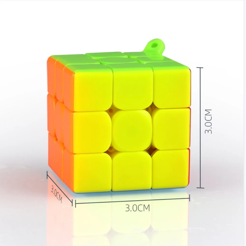 QIYI gantungan kunci Mini 3x3x3 kubus, mainan profesional Puzzle edukasi Cubo Magico, kubus ajaib baru untuk anak-anak, hadiah anak-anak