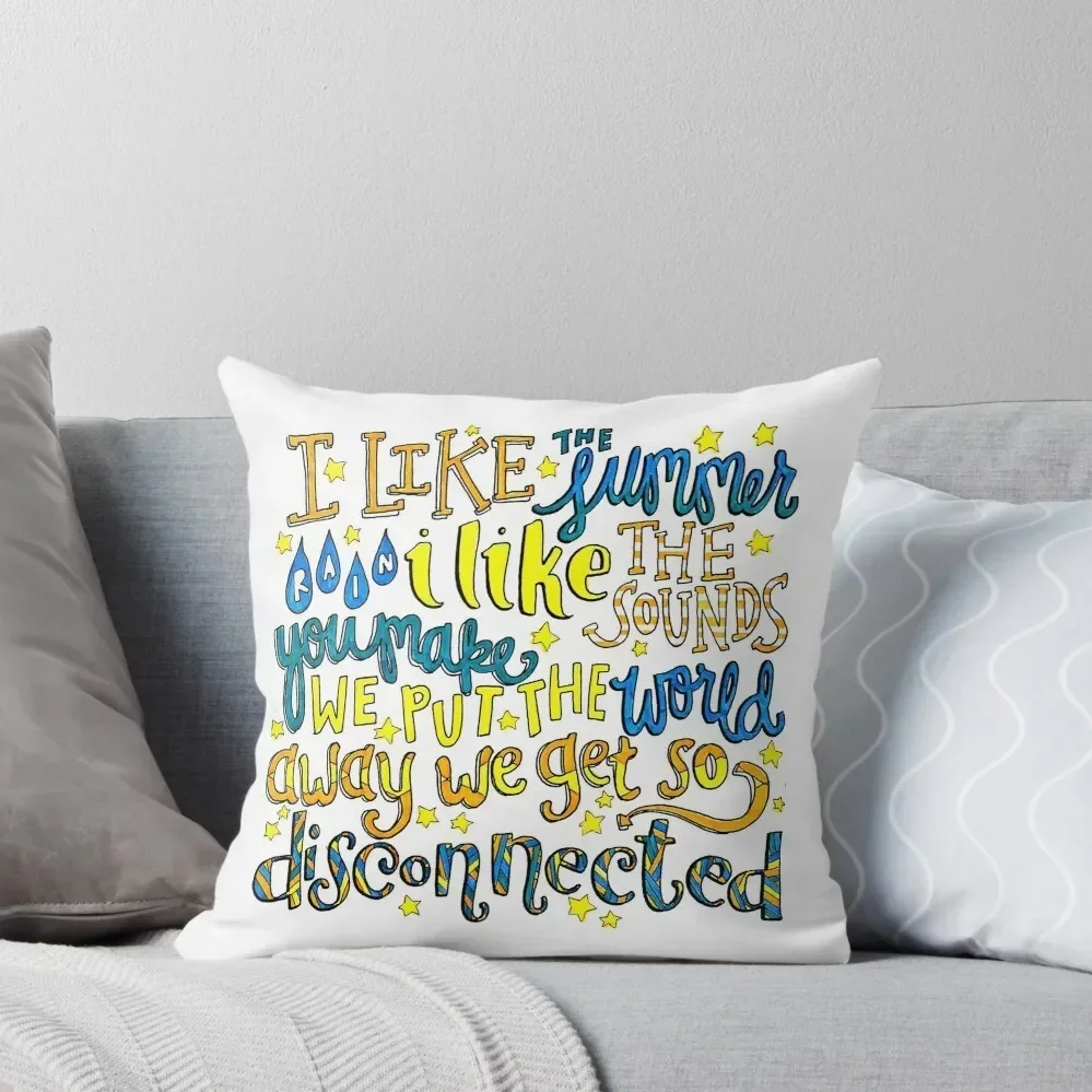 Disconnected Lyric Art Throw Pillow Cushions Home Decor Sofa Covers For Living Room pillow