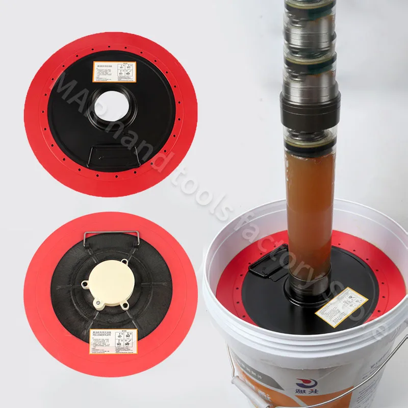 56/60 Universal Grease Suction Plate Car Grease Gun Accessories Leak-proof Lubricating Oil Suction Pan Oil Pressure Plate