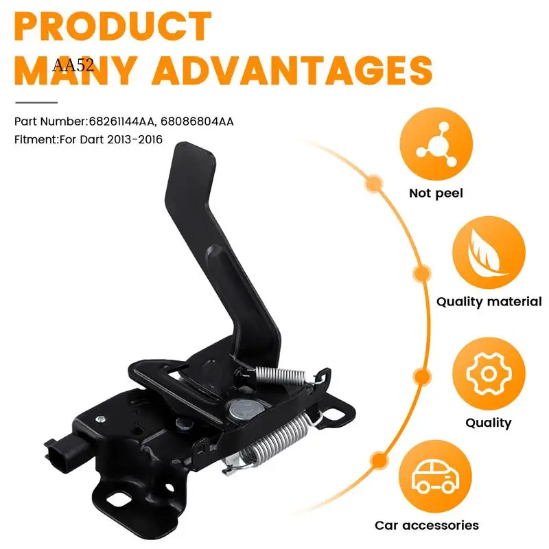 

AS-68261144AA Car Front Hood Latch Lock For Dodge Dart 2013 2014 2015 2016 Sedan