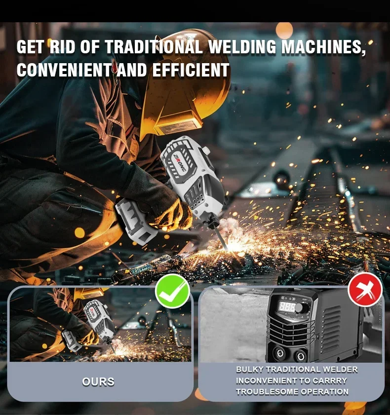 Smooth Weld Machine 220V Small Handheld Portable Machine 110V Metal Inverter Hand Arc Welding Machine Handheld