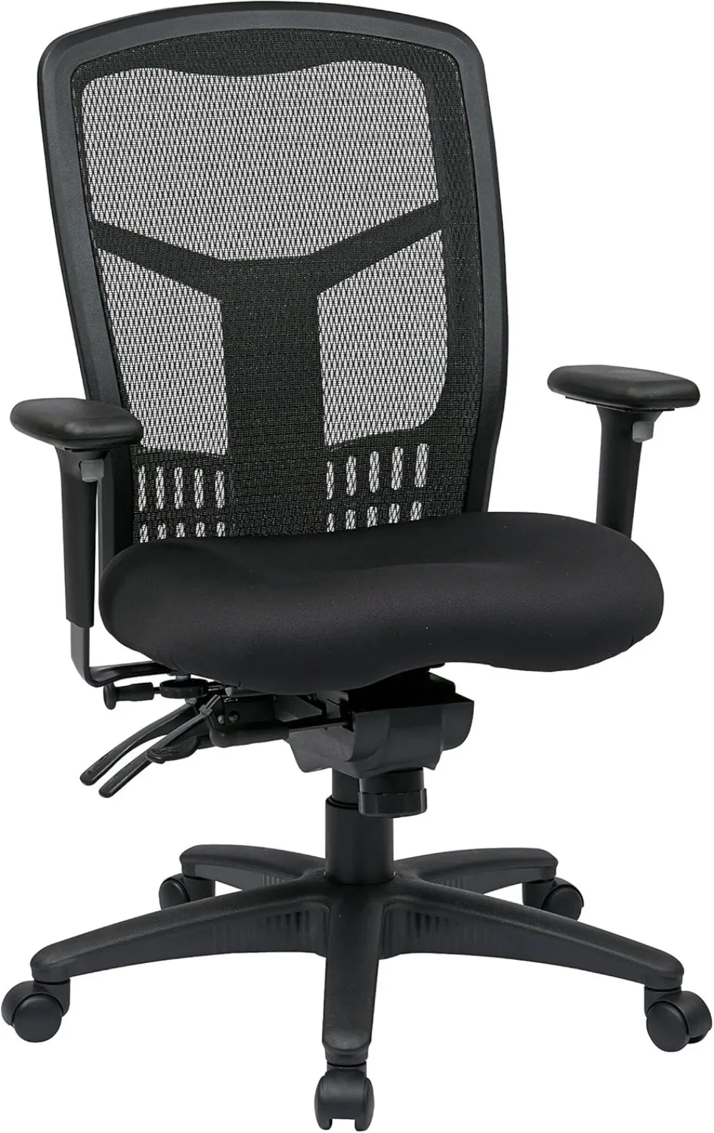 Office Star ProGrid Breathable Mesh Manager's Office Chair with Adjustable Seat Height Multi-Function Tilt Control & Seat Slider