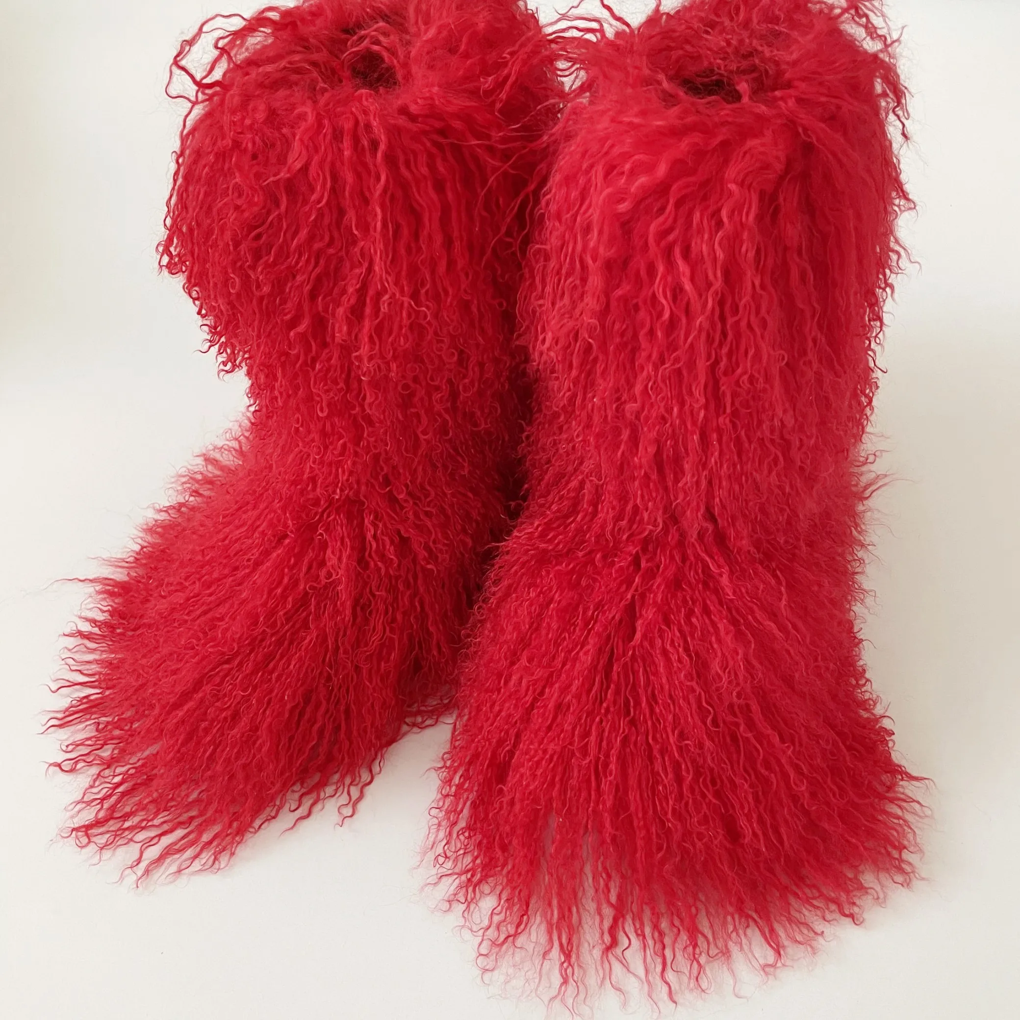 Y2K Fluffy Real Mongolian Fut  - Women'S Real Y2K Fashion 评论和价格