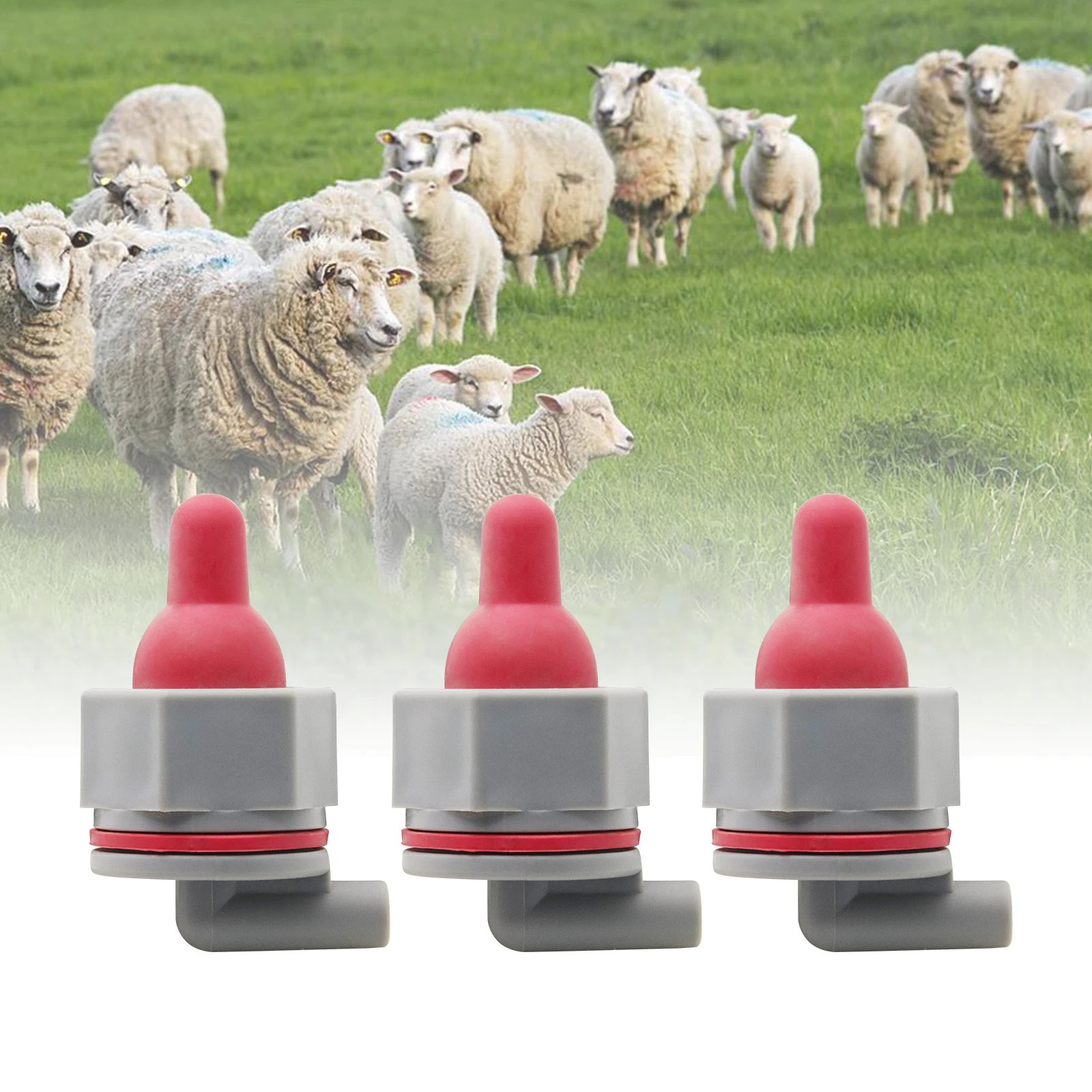 1 مجموعة الحيوان مصاصة الأبقار المغذية العجل زجاجة حليب شرب الحلمة مزرعة الحيوان تغذية لوازم نافورة مشروبات الأغنام العجول الماعز