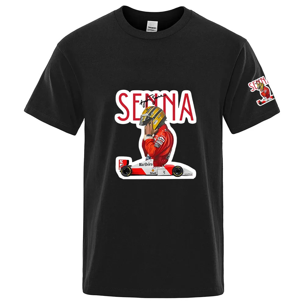 Ayrton Senna Graphic Print 2026 Men's New Ordinary Short-sleeved Shirt Summer Casual Premium Thin Breathable Top