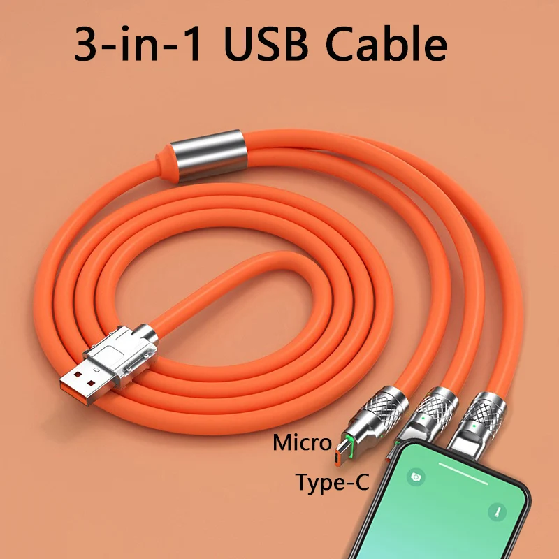 120W 3 In 1 Usb Cab… - image