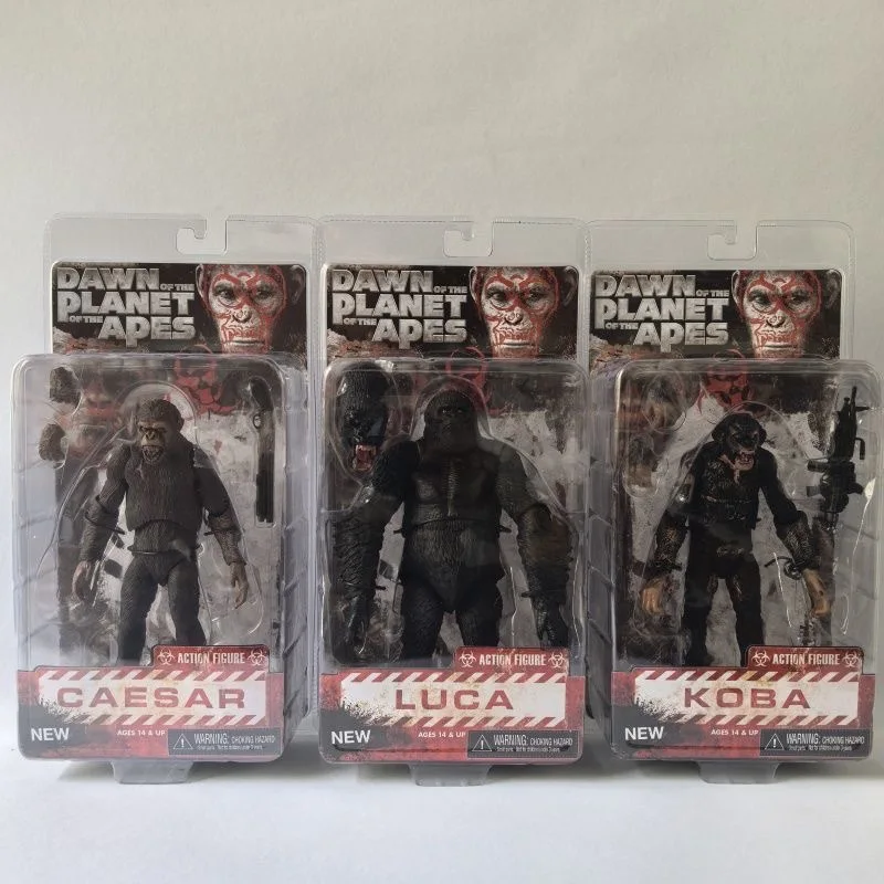 

Neca Caesar Figure Rise Of The Planet Of The Apes Action Figures Koba Luca Movable Figurine Orangutan Movie Periphery Desk Gifts