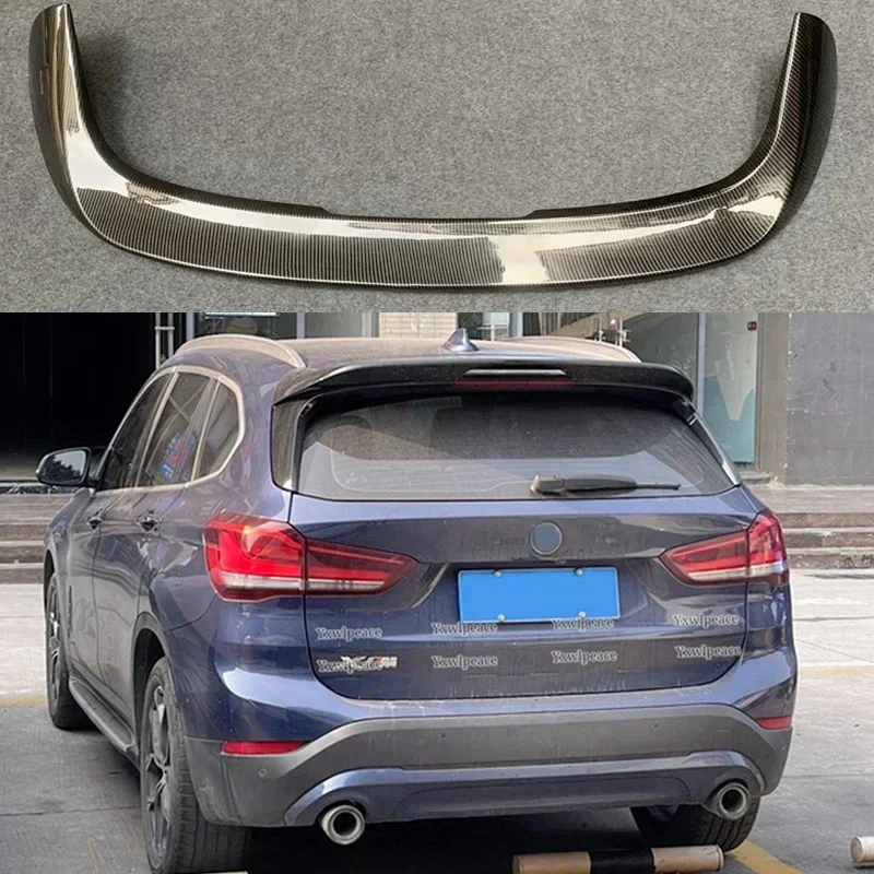 

For BMW X1 F48 2017-2022 Spoiler ABS Glossy Black Rear Roof Spoiler Trunk Lip Wing Body Kit Accessories