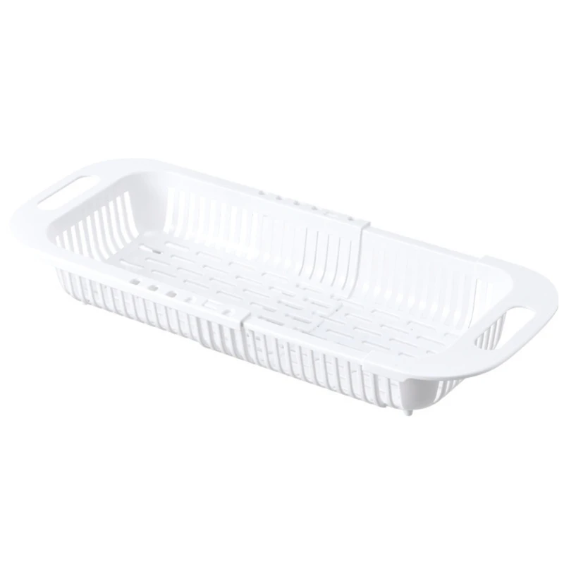 Dish Drying Rack Expandable Sink Drain Basket Portable Dish Drainers Utensils Holder for Kitchen Storage & Organisation