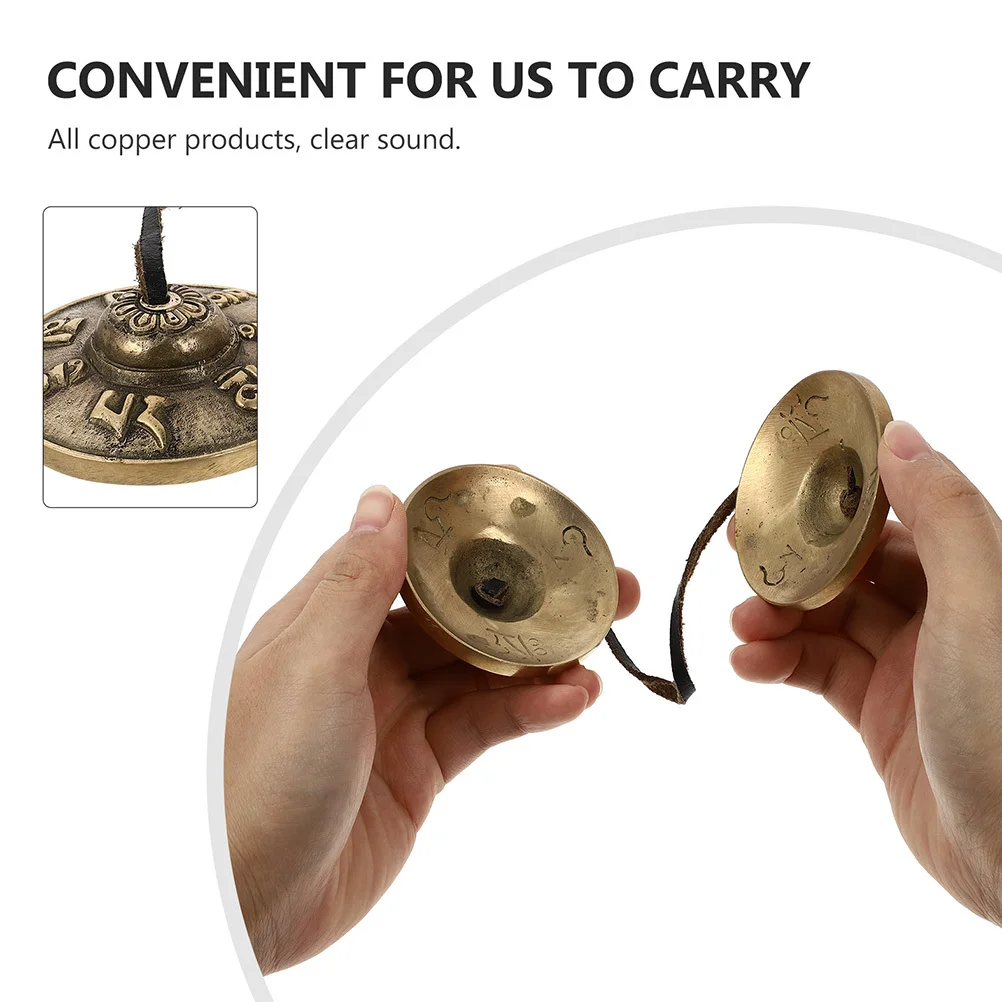 

1Set Tibetan Brass Cymbal Bell Meditation Relaxation Yoga Religious Sound Therapy Handmade Percussion Nepal Cymbals Bell