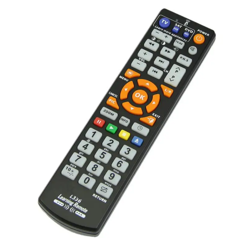 1PCS Universal L336 Smart Infrared Remote Control With Learning Copy Function Suitable For TV VCR CBL DVD SAT-T VCD HI-FI