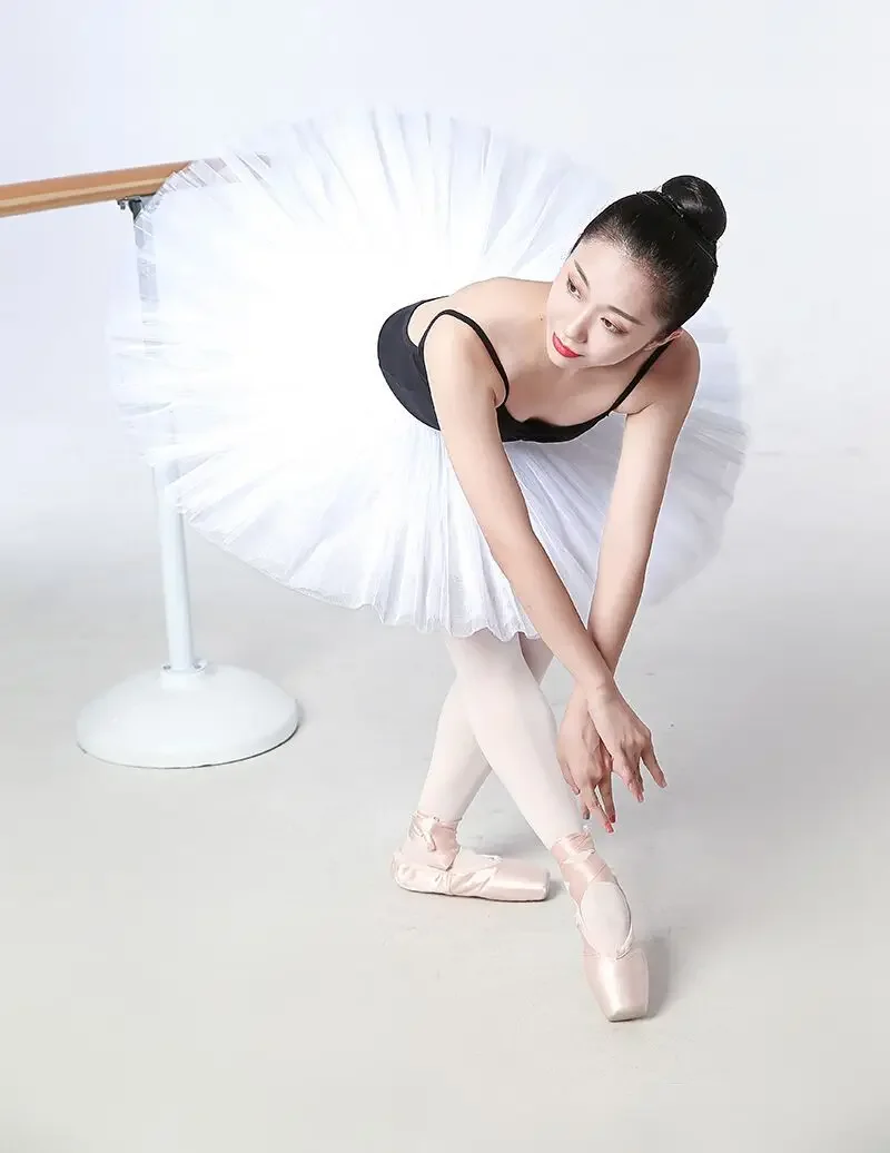 2025 مرحلة الأداء المنافسة الشاش تنورة الباليه تنورة شبكة صلبة سبعة طبقات توتو الباليه توتو تنورة المرحلة وملابس الرقص