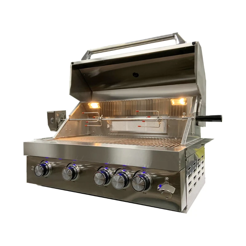 

Table top stainless steel portable camping barbecue gas liquefied petroleum gas barbecue barbecue outdoor cooking grill