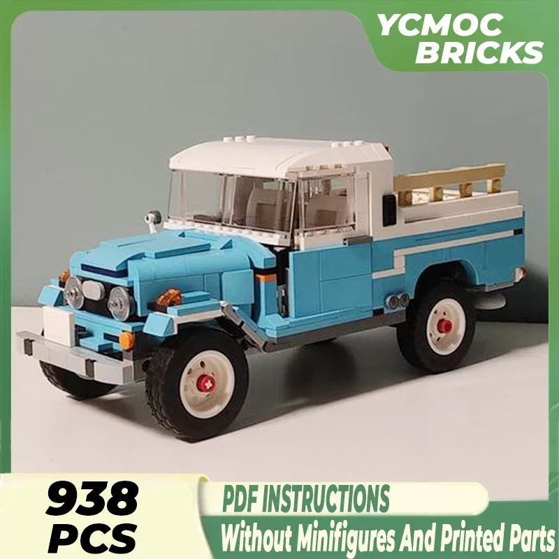 City Classics Car Model Moc Building Bricks Land Cruiser Vehicle Technology Modular Blocks Gift Christmas Toys DIY Sets Assembly