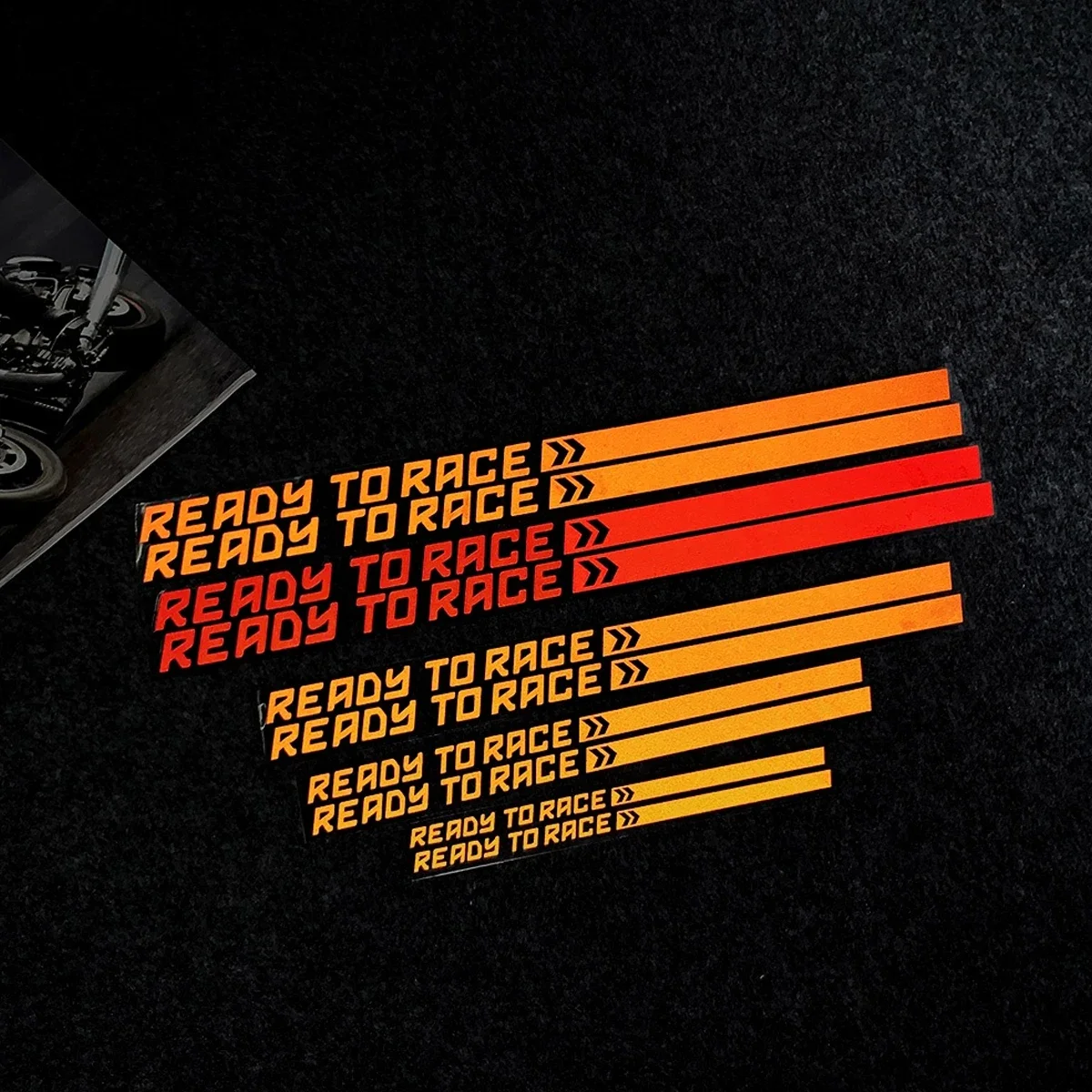 READY TO RACE Reflective Motorcycles Motorcross Stickers Decor Motor Bike Body Fuel Tank Decal Accessories for KTM  Adventure - view 3