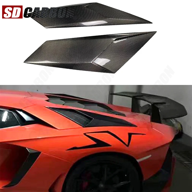 

Для Lamborghini Aventador LP700 LP720 LP750: Накладки на задние воздуховоды из карбона, сплиттеры, клапаны, дефлекторы, аксессуары для автомобиля