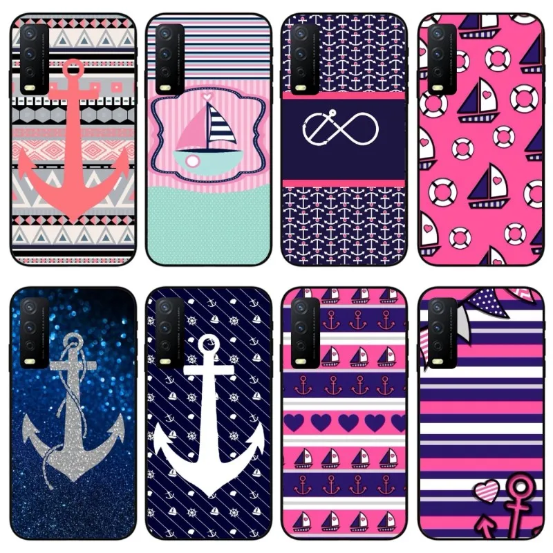 Sailor Safely Anchor Phone Case for VIVO Y95 Y93 Y31 Y20 V19 V17 V15 Pro X60 NEX Black Soft Cover Funda Shell