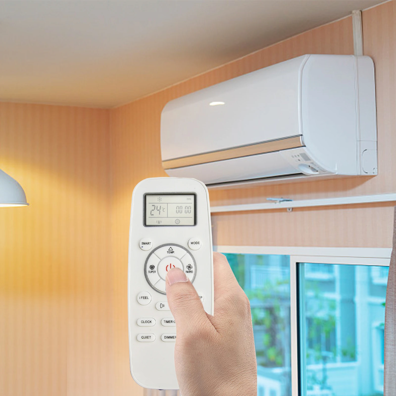 

Удобный пульт дистанционного управления для кондиционеров Hisense, совместимый с моделями DG11L103 DG11L101 и DG11L104.