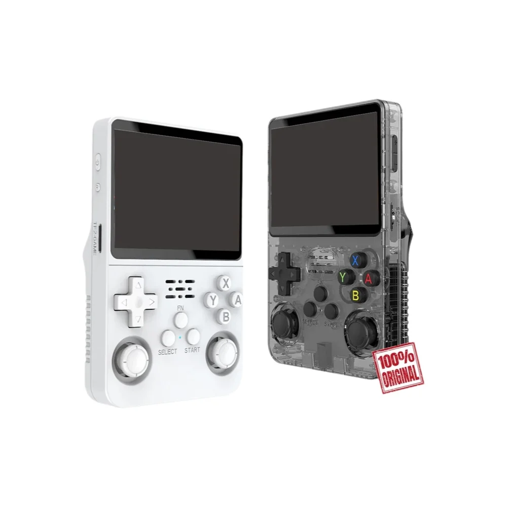 128G Open-Source Retro Handheld-Videospielkonsole Linux-System 3,5 Zoll IPS-Bildschirm Tragbarer Taschen-Videoplayer Spiele