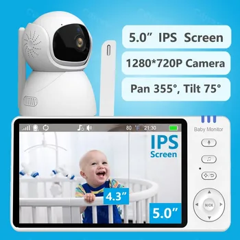 5 inch IPS screen baby monitor with camera 3500mah battery electronic babysitter 2 way audio night vision nanny video monitors 5 inch IPS screen baby monitor with camera 3500mah battery electronic babysitter 2 way audio night vision nanny video monitors