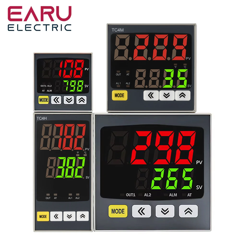 New Intelligen Digital PID Thermostat SSR Relay Output Universal Input Heating Cool Temperature Controller Regulator 110VAC 220V