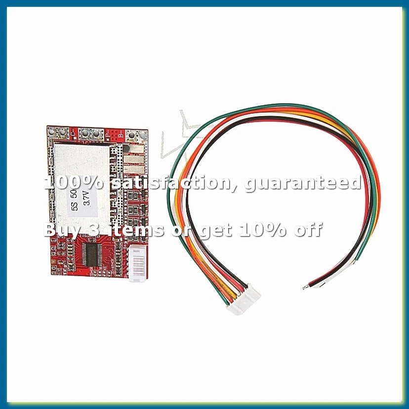 5S 50A Board 3.7V Lithium Battery Protection Board with Balance