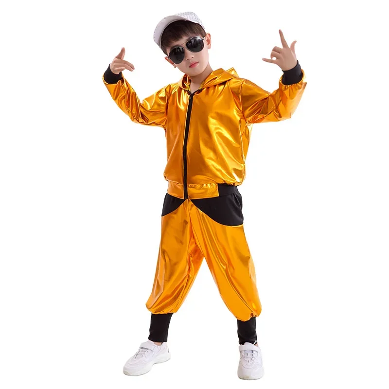 Costume de danse hip-hop pour enfants, beau costume de performance pour garçon, costume de danse jazz pour fille, costume de rencontre sportive, mode, automne