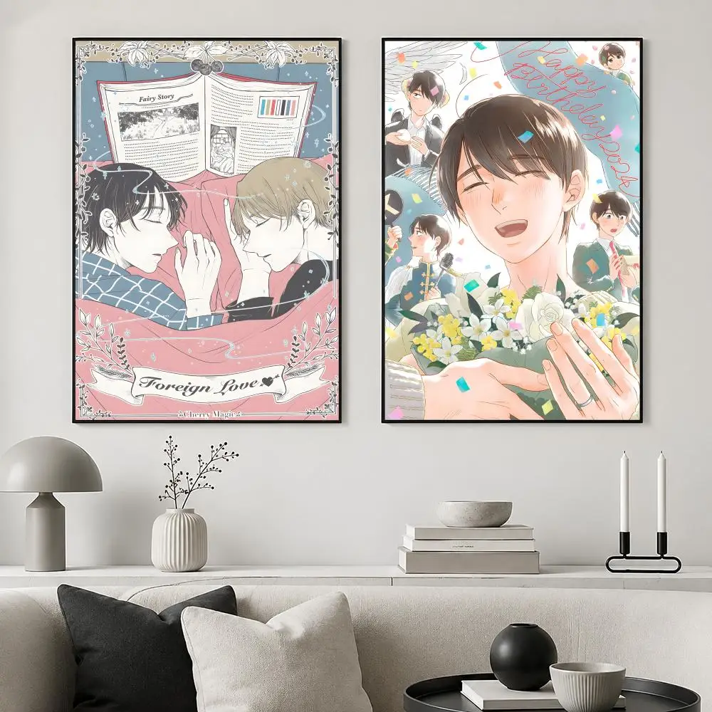 Anime Cherry Magic! Poster Bedroom and living room posters, canvas paintings, wall art, home decoration