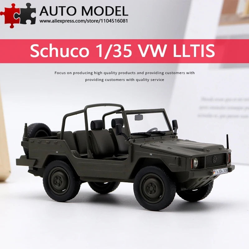 Volkswagen Lltis Tipo 181, Coche Campeón del Rally de Dakar, Vehículo Militar Alemán, Modelo de Coche de Aleación de Simulación Schuco 1:35, Camión Militar Convertible, Juguete para Adultos, Modelo a Escala de Metal Fundido a Presión