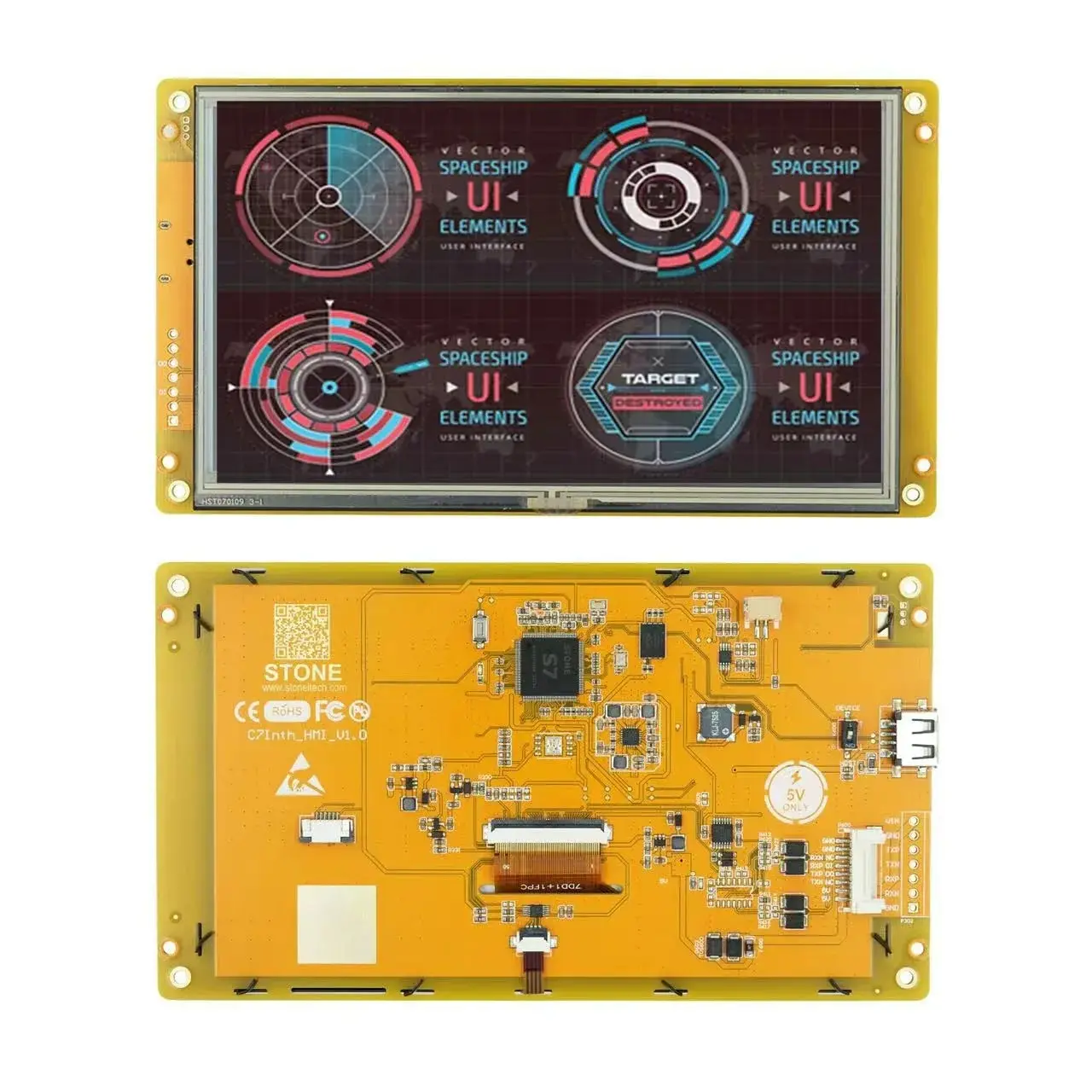 

2,5-дюймовый умный HMI подключается к MCU клиента через RS232,TTL напрямую управляет фотомодулем с помощью командной команды